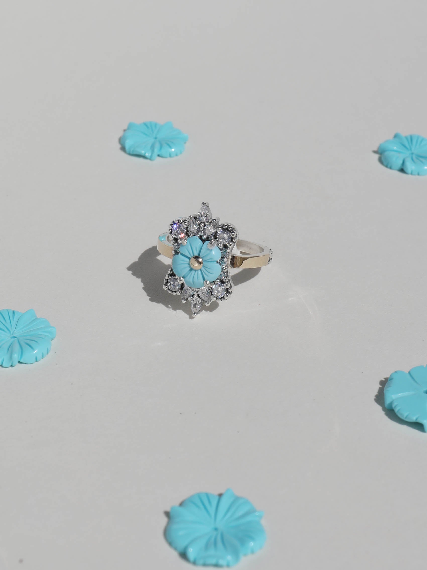 ANILLO GEORGIA turquesa