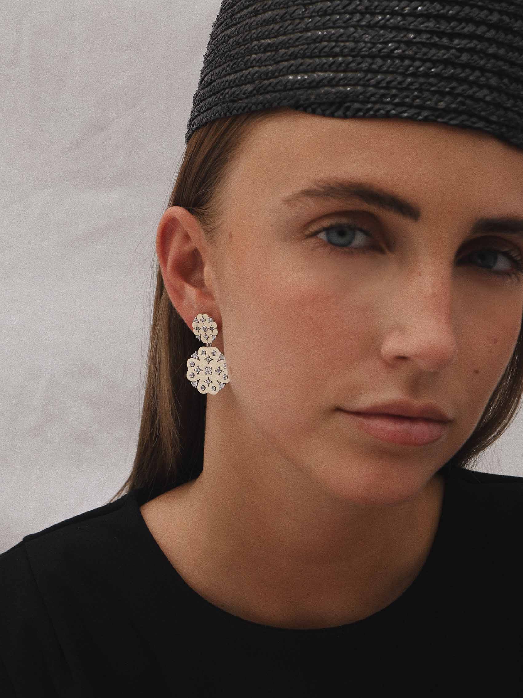 PENDIENTES TREBOL CECILIA