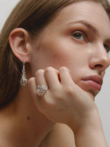 Anillo Adela grande PLATA