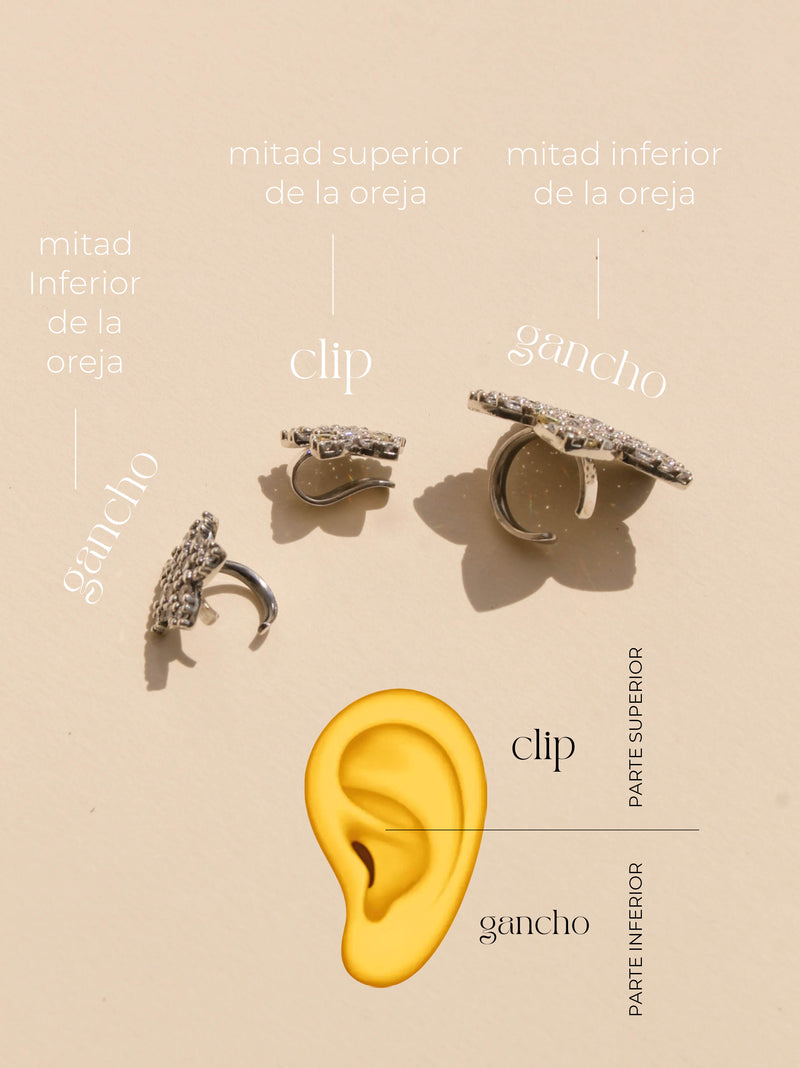 Pendiente earcuff MIMAS