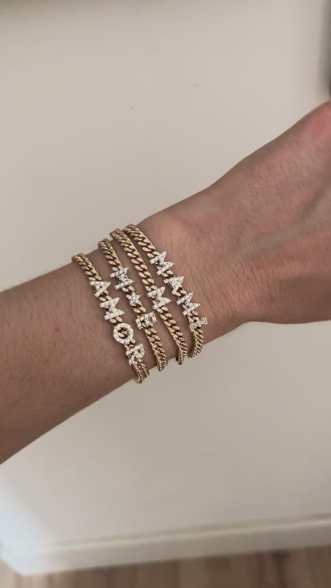 delcerro pulseras letras