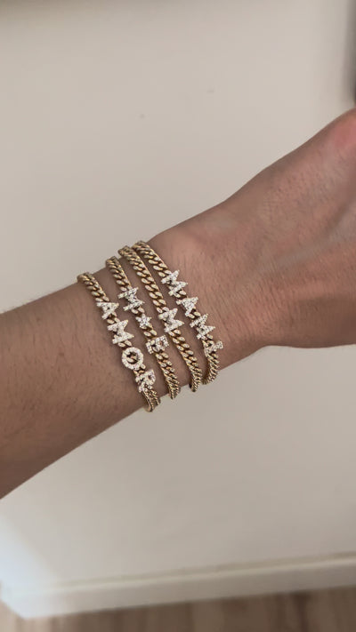 delcerro pulseras letras