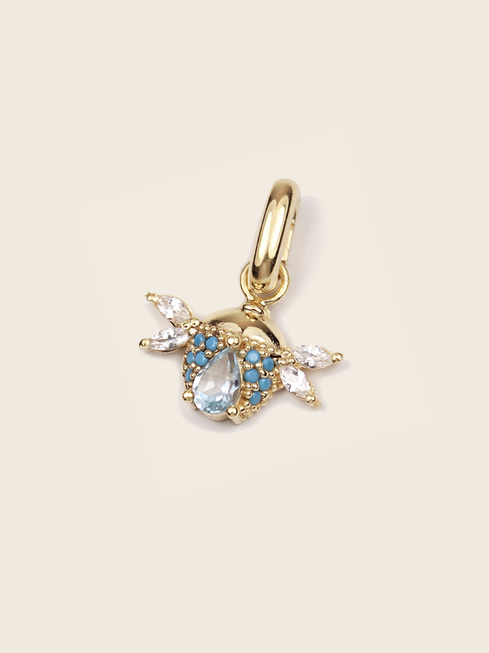 CHARM ESCARABAJO turquesa