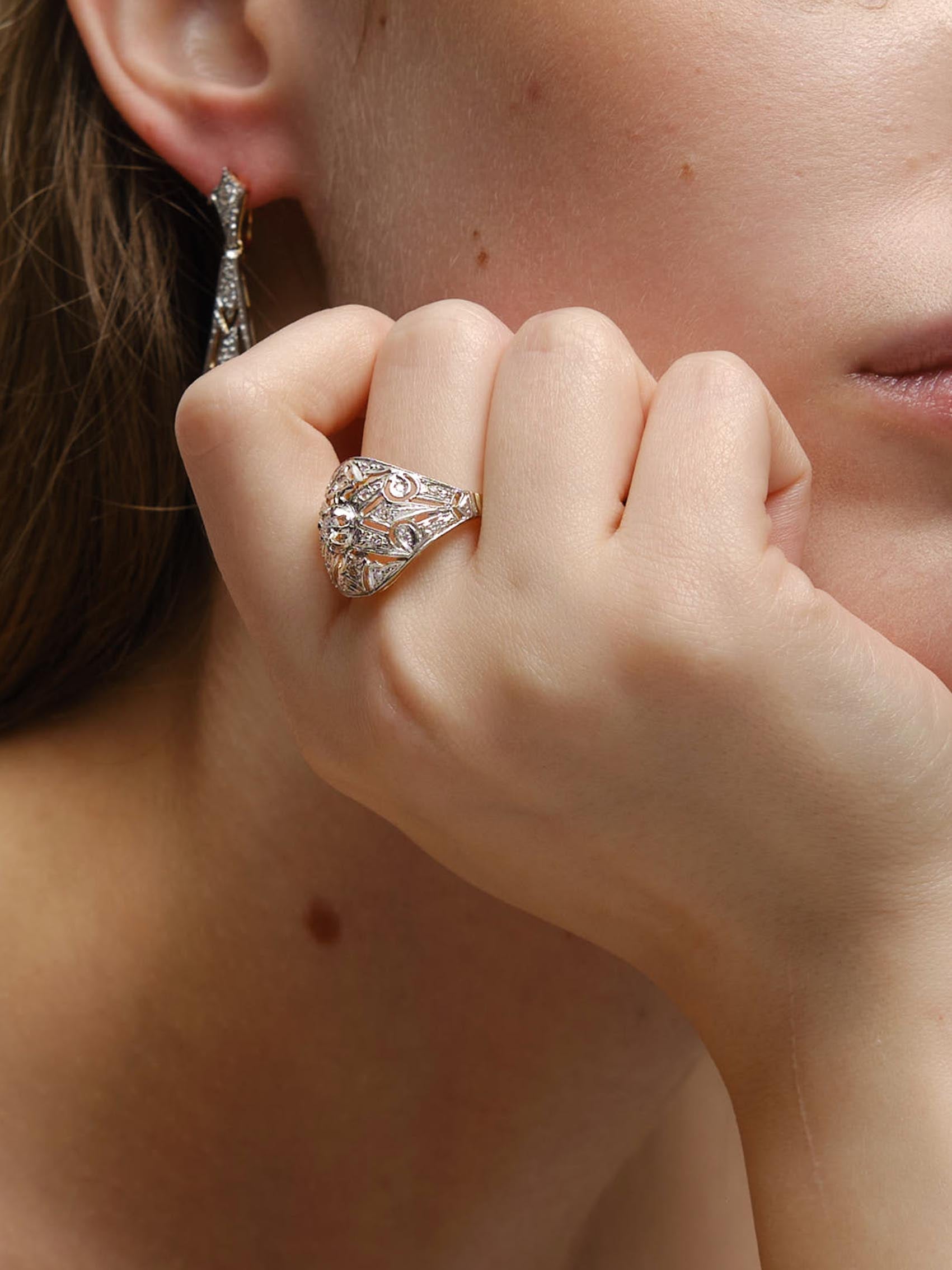ANILLO ADELA GRANDE oro 18kt